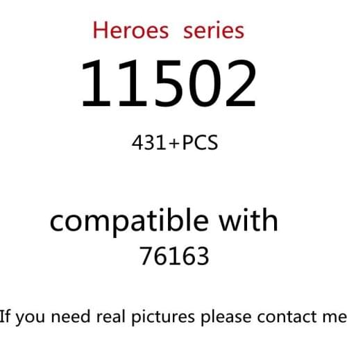 431pcs 11502 Building Block Toy Creative Series 76163 Assembled Building Block Childrens Toy Gifts