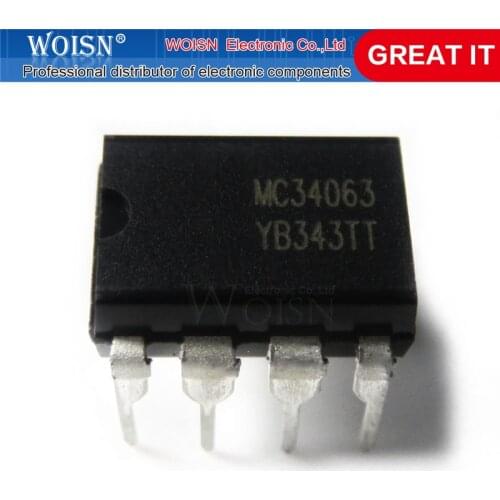 5pcs/lot MC34063API MC34063 34063 KA34063A KA34063 DIP8 DIP Boost or buck DC/DC converter In Stock