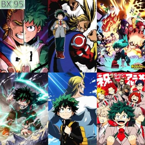 5D DIY Diamond Painting My Hero Academia Anime Diamond Embroidery Full Square Round Mosaic Cross Stitch Kits Home Decoration