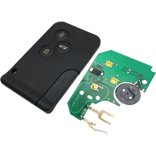 3 Button 433Mhz 7947 Chip With Emergency Insert Blade Smart Remote Key for renault Megane Scenic 2003-2008 Card