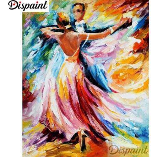 Dispaint Full Square/Round Drill 5D DIY Diamond Painting "Couple dancing" Embroidery Cross Stitch 3D Home Decor A12117