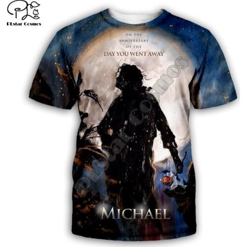 PLstar Cosmos Pop Star King Singer Michael Jackson Hiphop Streetwear 3DfullPrint Unisex Summer Casual Short Sleeve T-shirts s-5