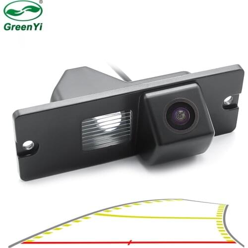 HD 4089T Vehicle Dynamic Trajectory Parking Line Car Rear View Reverse Backup Camera For Mitsubishi Pajero Zinger L200