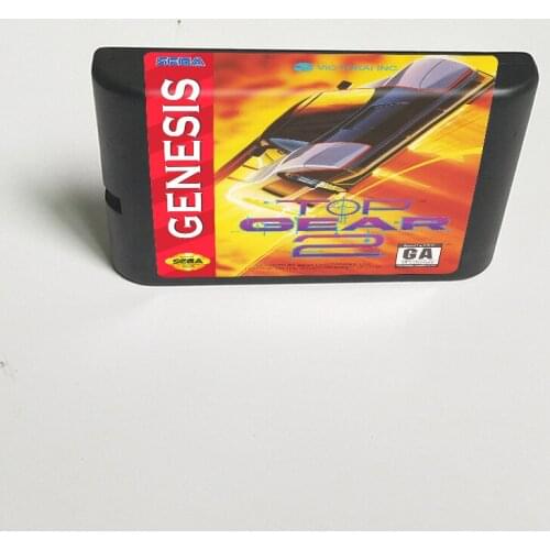 Top Gear 2 - 16 Bit MD Game Card for Sega Megadrive Genesis Video Game Console Cartridge