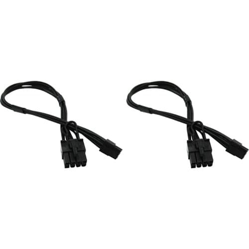 Mini 6-Pin to 8-Pin PCIe PCI-E Video Card Power Cable for Mac Pro Tower (Pack of 2)