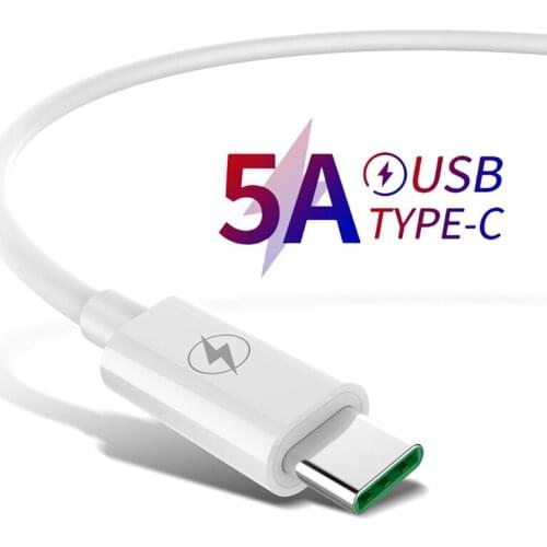 Fast Charging 5A USB Type C Cable Mobile Phone Android Charger Type-C Data Cord For Samsung Huawei P30 P20 Xiaomi Redmi