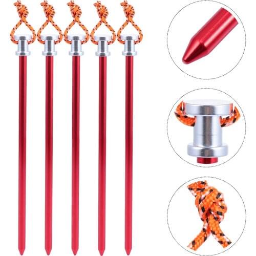 8PCS Outdoor Camping Tent Peg Tent Nail Tent Stake Aluminum Alloy Tent Peg
