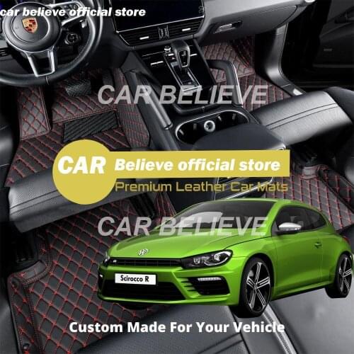High quality Leather Car Floor mats for Volkswagen vw scirocco 2009 2010 2011 2012 2013 2014 2015 Carpets Rugs Pads Accessories