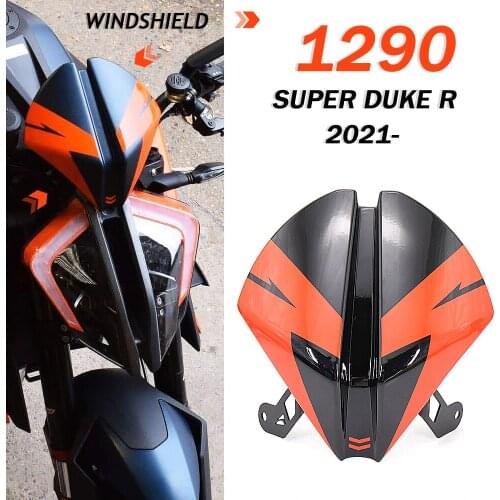 Motorcycle Rear Passenger Solo Seat Cowl Cover / Windshield Windscreen Airflow Wind Deflector For 1290 Super Duke R 2020 2021