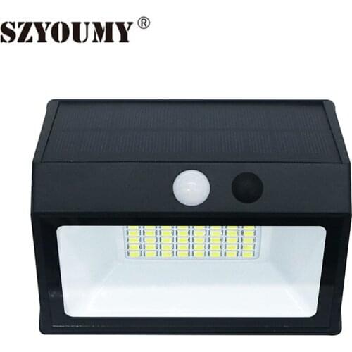 SZYOUMY 10pcs 48 Led Solar Power Wall Light Waterproof Motion Sensor Solar Light Outdoor For Garden Decoration