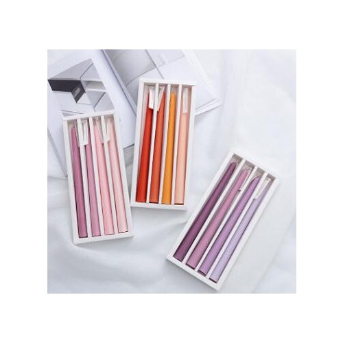 New products gradient color non-smoking long pole candles European wedding banquet party long branch atmosphere decorations