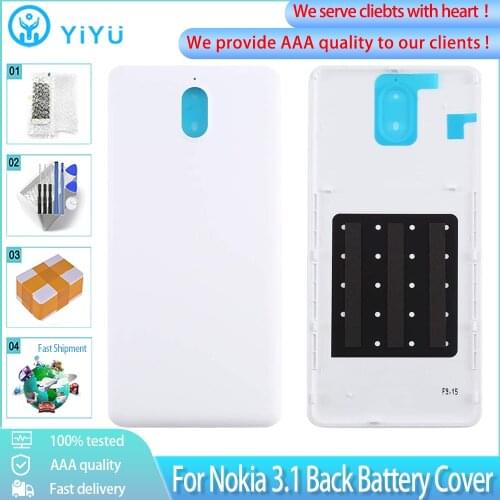 Original Back Battery Cover For Nokia 3.1 TA-1049 TA-1057 TA-1063 TA-1070 Door Rear Cover Housing Case Free Tools