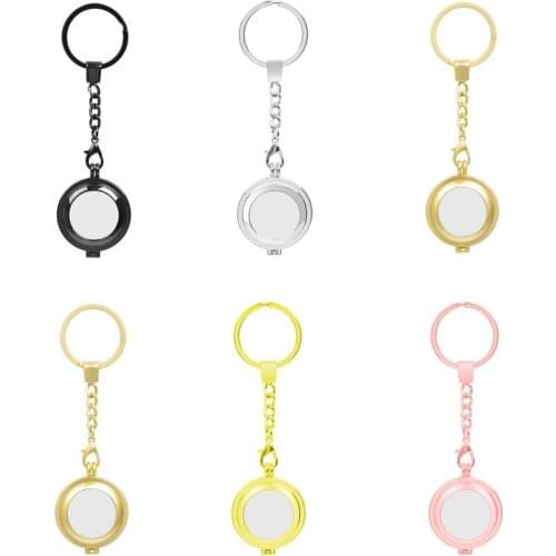Openable Metal Airtag Case Protective Shell Keychain Trinket For Women Men Wireless Locator Tracker Airtag Sleeve Key Ring Chain