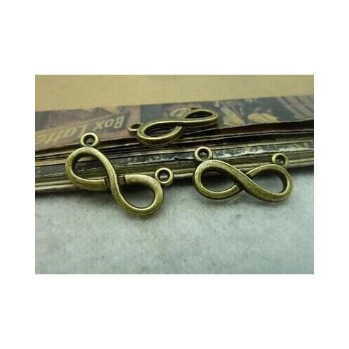 Zinc alloy pendant jewelry accessories diy handmade material charms 8 characters, 10* 20 mm