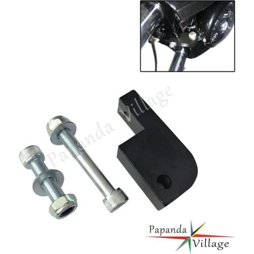 Motorcycle Headlight Extension Block for Harley Sportster Dyna Fat Bob Low Rider Wide Glide FXDF FXDB 39mm 49mm Headlamp Fairing