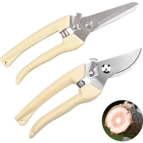 Stainless Steel Garden Scissors Grafting Tool Fruit Tree Pruning Shears Bonsai Pruner Garden Shears Gardening Secateurs Pruners