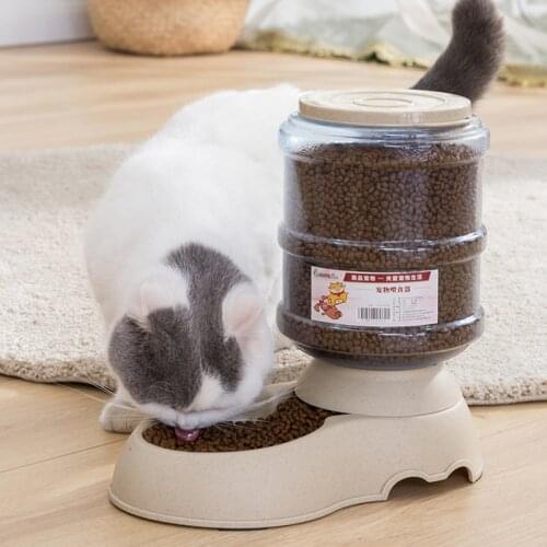 Detachable Pet Cat Drinking Dispenser Dog Food Bottle Automatic Pet Feeder for Cats Dogs Puppy Cat Water Fountain Pets Supplies