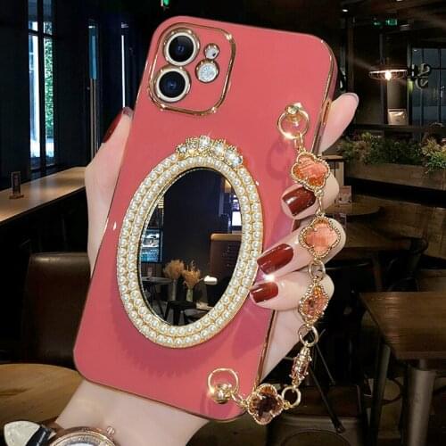 Luxury Bracelet Plating Marble Silicone Phone Case For iPhone 12 11 Pro Max XSmax XR XS 8 7 Plus Shockproof Protection Cover