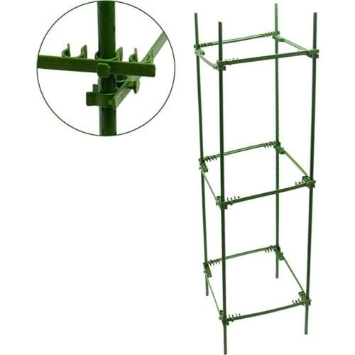 12 Pcs Plant Support Stake Garden Plant Rack Climbing Vine Rack Arms Cage Expandable Potted Frame Connectors Plant Stakes