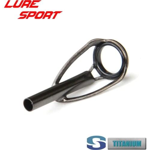 Titanium GunSmoke color Frame SIC ring Top Guide 2pcs HUTiXLRST Rod Building Component Pole Repair DIY Accessory Seaguide