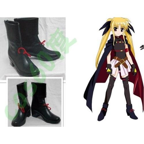Magical Girl Lyrical Nanoha Halloween Cosplay Boots shoes S008