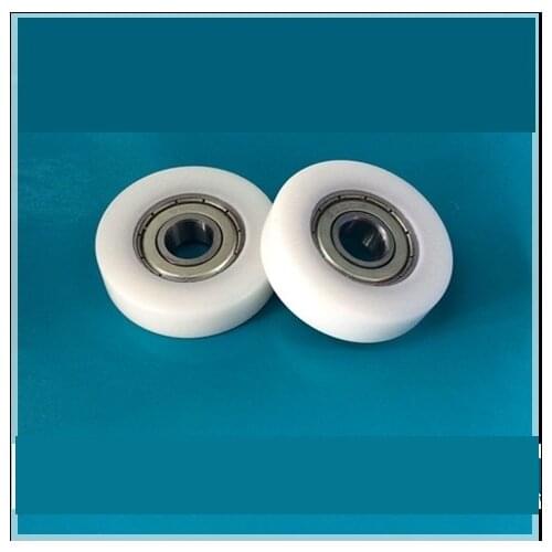 High quality inside 6200zz bearing outside Polyformaldehyde(POM) Material pulley total size 10*40*12mm