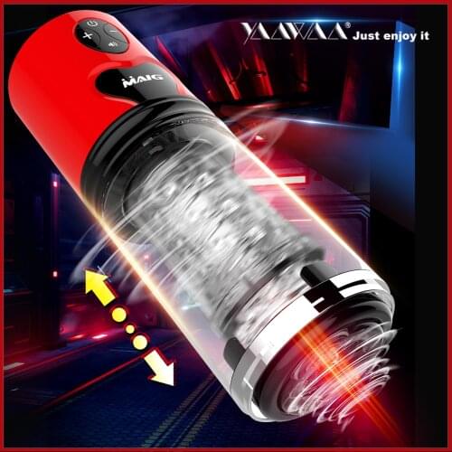 10 Speed Automatic Telescopic Rotation Vibrations Electric Masturbator Artificial Vagina Sucking Cup Male Sex Toys For Men