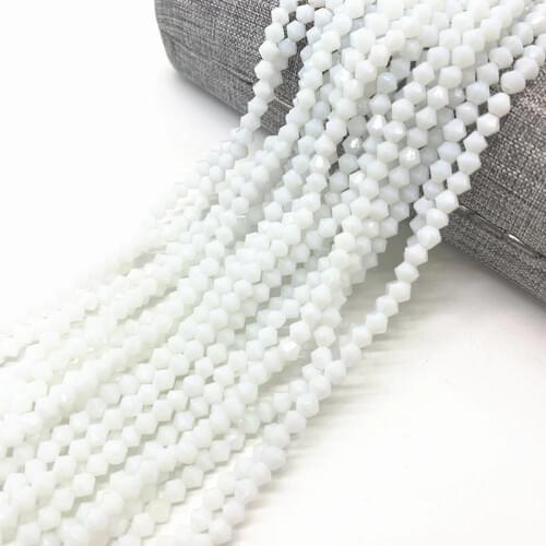 100pcs 4mm Bicone Austria Crystal Beads charm Glass Bead Loose Spacer Bead for DIY Jewelry Making#JJ15