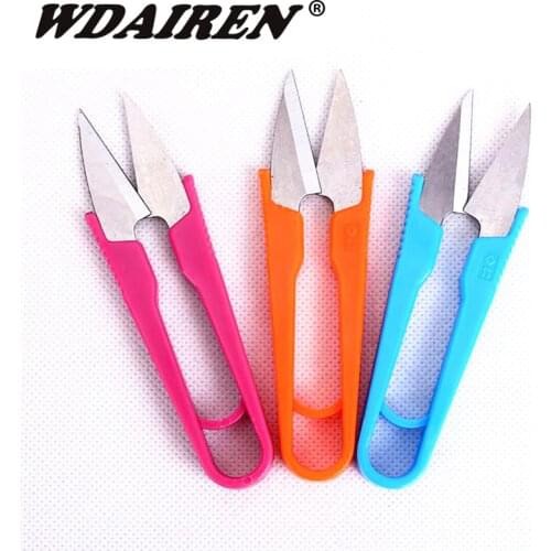 2pcs/lot Fish Use Scissors Accessories For Fishing Line Cut Clipper Multi-purpose Fishing Tackle Fold Scissor Shrimp-Shaped