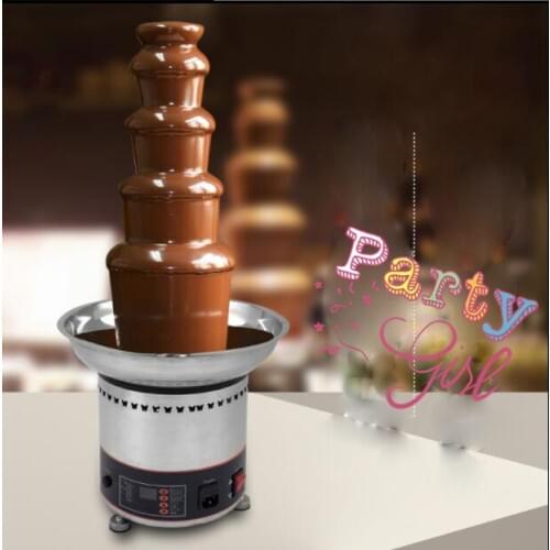 220V 110V Electric 5 Tiers Chocolate Fountain Machine in Birthday Party Wedding Melting Pot Chocolate Fondue Tempering Machine