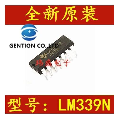 50PCS Four LM339 LM339N DIP-14 chip voltage comparator in stock 100% new and original