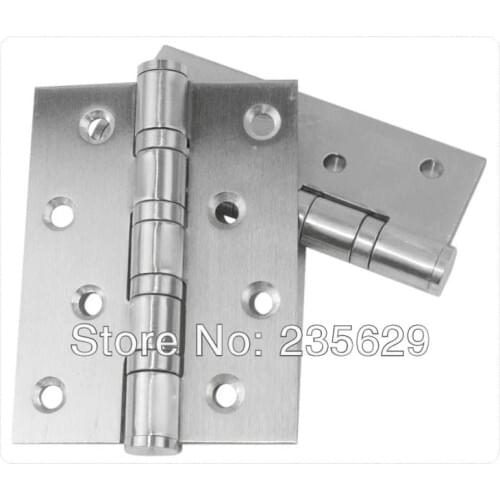 Free Shipping, 304 brushed stainless steel Finished Hinges for door, Interior hinge, ball bearing hinge, no noise,exterior hinge