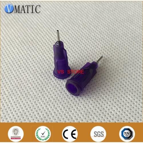 Free Shipping Non-Sterilized 100Pcs 1/4'' Inch 21G Glue Dispensing Needle Tip