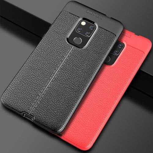 Phone case for Huawei mate 20 Pro case Luxury Soft leather TPU Shockproof bumper on cover for Huawei mate 20 Leather Case Capa