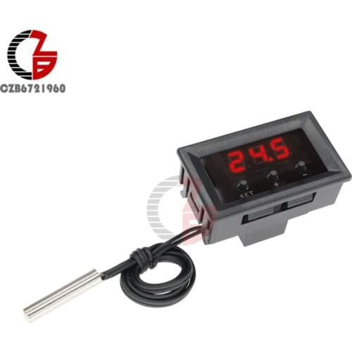 12V W1209 Digital Thermostat Temperature Controller Thermal Regulator Car Incubator Aquarium Thermometer Red Blue LED Display