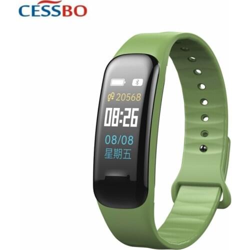 C1 Color LED Touch Screen Smart Wristband Healthy Smart Fitness Tracker Heart Rate/Blood Press/Calories Monitor for IOS Android