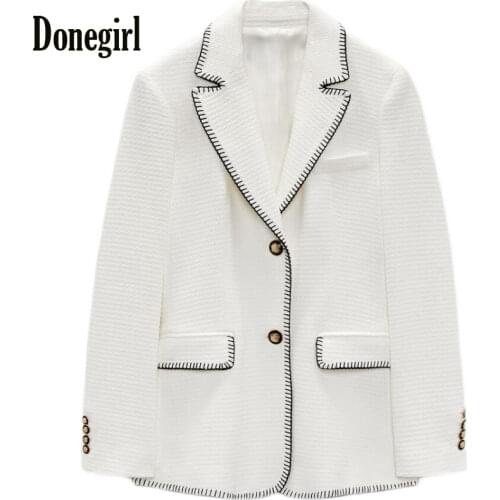 Женские прямые пиджаки Donegirl China At AliExpress