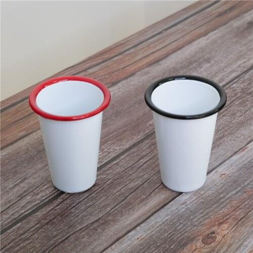 Exported to UK Enamel Enamel Thickened Coffee Cup Gargle Cup Cocoa Cup Juice Cup Medium