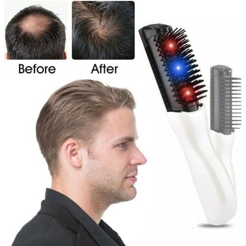 Electric Infrared Laser Hair Brush Growth Comb Care Styling Hair Loss Growth Treatment Infrared Device Massager Brush Dropship