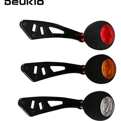 DEUKIO Aluminum Alloy Rocker Strong Durable Single Fishing Reel Handle EVA Fishing Handle Knob for Shimano Daiwa ABU Garcia