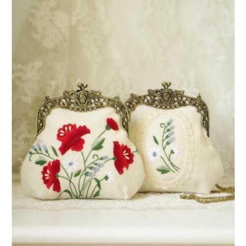 China Factory Supplier Bag Parts Accessories With 16 CM Vintage Fashion Metal Purse Frame Bag Frame Handle Metal Bag Hanger