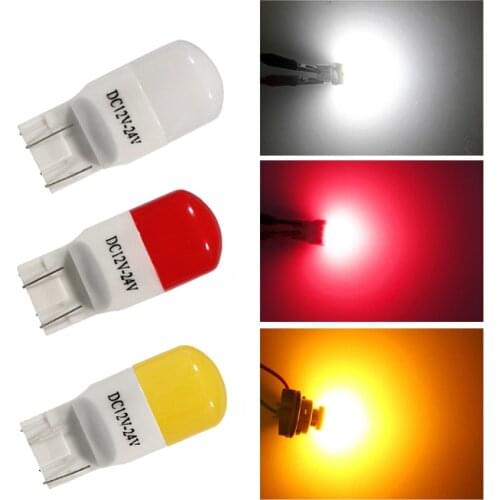 NHAUTP 2Pcs T20 LED Ceramic Bulbs 7440 7443 W21/5w W21W 3030 Car Brake/Turn Signal /Reverse Lights DRL Auto Lamp 12-24V