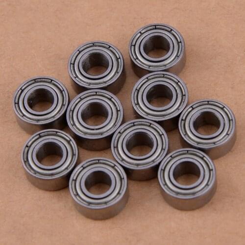 LETAOSK 10PCS Miniature Mini 684 Z ZZ Ball Bearings Motor Bearing steel 684ZZ 4ABEC-5 684-2Z x9x4 mm