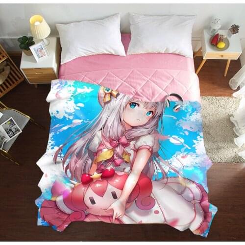 3D Japanese cartoon animation Summer Quilt 150*200/200*230cm Home Textiles Suitable for Children Kids Adult Blanket Comforter