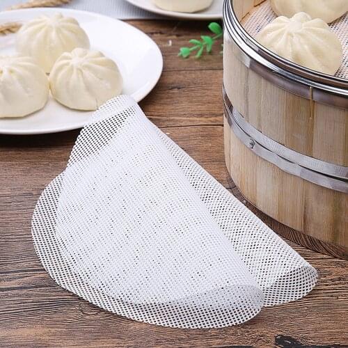 28/35CM Reusable Silicone Non-Stick Steamer Dim Sum Kitchen Cooking Steam Mat for Steamer Cooker Stuffed Bun Dumplings Dropship