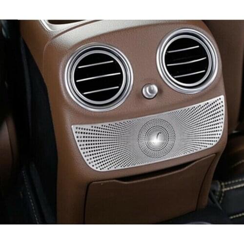Matte Silver Rear Armrest Air Vent Outlet Cover Trim for Mercedes Benz E Class W213 C Class W205 GLC X253 GLC260
