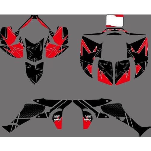 H2CNC DECAL STICKER Graphics Background Kits For Yamaha TRX450R TRX 450R fourtrax ATV TRX 450 R