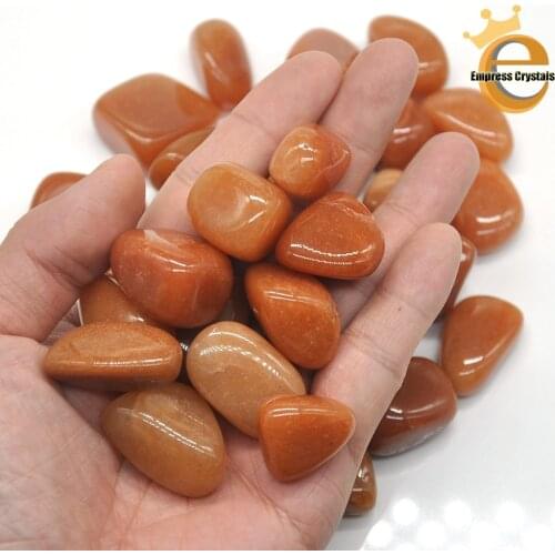Natural Orange Aventurine Crystal Tumbled Bulk Healing Mineral Specime Gemstones Gem Raw Aquarium Decoration