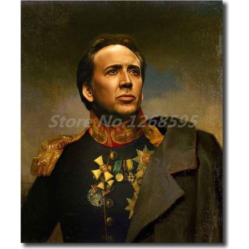 Nicolas Cage Portrait HD Wall Art Vintage Poster And Print Canvas Painting Decorative Picture For Office Living Room Home Decor