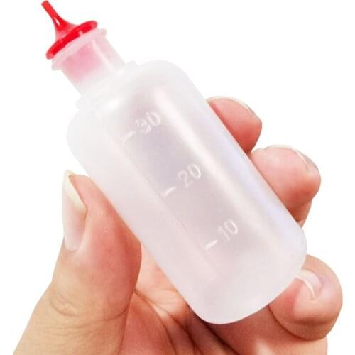 Empty Squeezable Dropper Bottles PE Eye E Liquid Juice Oil Dropper ContainersOil Dropper Refillable Containers 1-10 Pcs 30ml